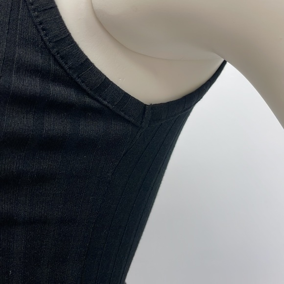 NWOT • Black Rib Knit Dress - Picture 6 of 13